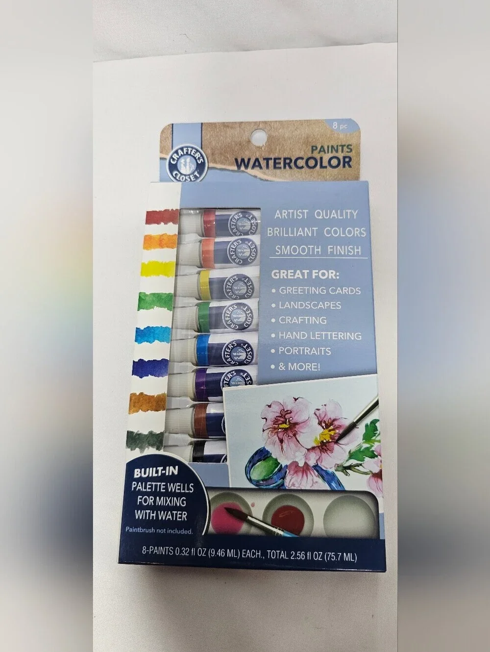 Crafter's Closet Watercolor Paint Set Double Ended Brush Markers Water Brushes